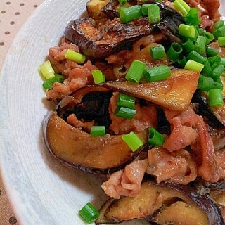 ✿なすと豚バラ肉の生姜炒め❤
